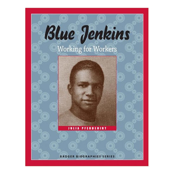 Blue Jenkins book cover featuring image of Blue surrounded by blue with red border