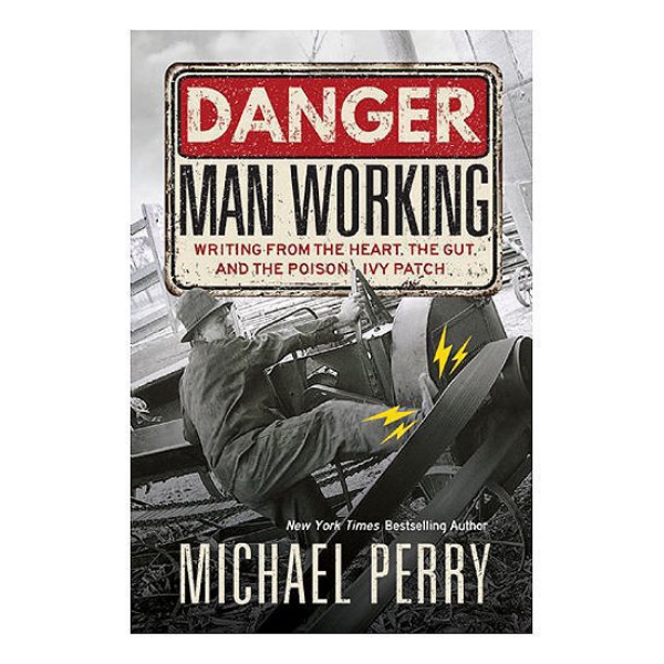 Danger, Man Working book cover featuring black and white image of man working on an automobile