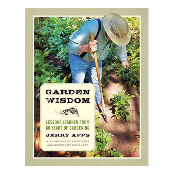 Garden Wisdom book cover with image of man gardening