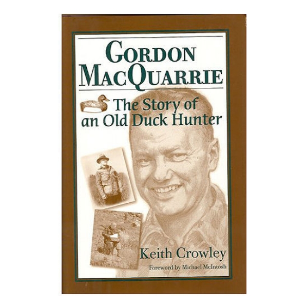 Gordon MacQuarrie book cover featuring black and white image of Gordons face