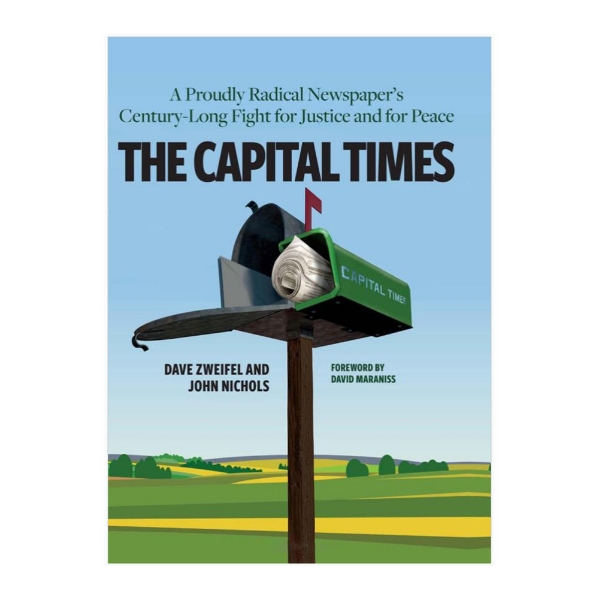 The Capital Times book cover featuring illustration of a mailbox with newspaper in front of greenery