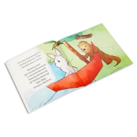 Rabbit and Otter open page with illustrations