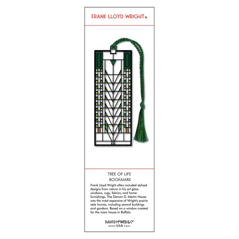 Frank Lloyd Wright Tree of Life Bookmark | Wisconsin Historical Society ...