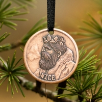 Picture of Naughty or Nice Copper Ornament