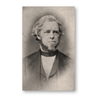 Black and white portrait of Lyman Draper. Image 8313 in Wisconsin Historical Society collection.