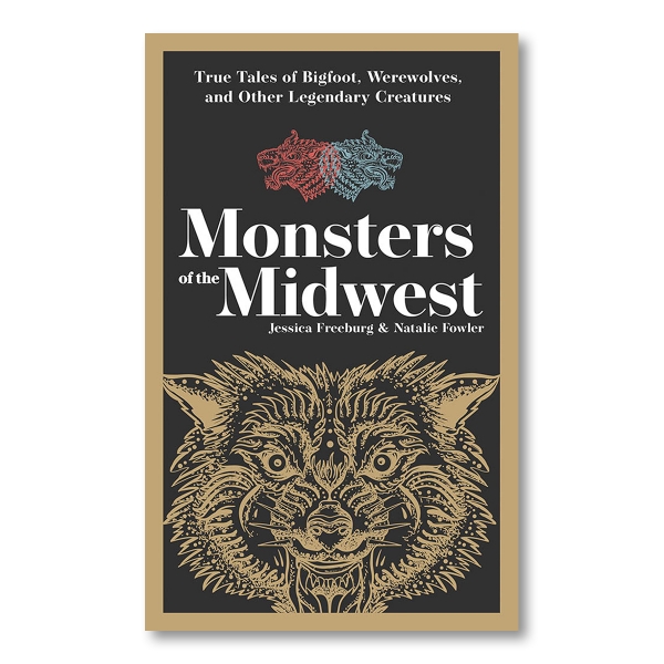 Cover of "Monsters in the Midwest" with the title written in white above an illustration of a monster.