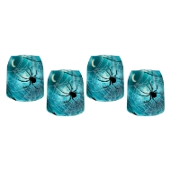 Row of four "EEK! Spider" Luminary Lanterns - Set of 4 out of its packaging