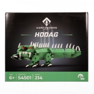 The front of the box of the Hodag buildable blocks