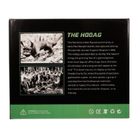 The back of the box of the Hodag buildable blocks