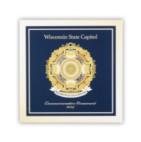 The box that the 2024 Wisconsin State Capitol Ornament comes in.