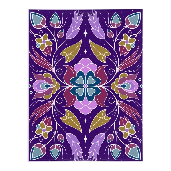 Picture of Witchy Ojibwe Floral Blanket