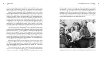 Page spread from "Valiant Vel" young reader book with black and white photo of Father Groppi with youth activists circa 1968. Pages 58-59.